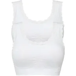 bonprix Feel Comfort Seamless Bustier (2er Pack)weiß 5Damen