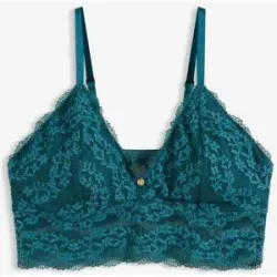 bonprix Bustier ohne Bügel mit floraler Spitzepetrol 46Damen