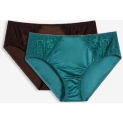 bonprix Maxislip mit Glanzeffekt (2er Pack)petrol 48Damen