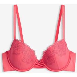 bonprix Schalen-BH mit floraler Glitzerstickereipink 85Damen