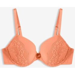 bonprix Schalen-BH mit Bügel mit ?Bio-Baumwolle und Spitzeorange 70Damen
