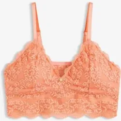 bonprix Bustier ohne Bügel mit floraler Spitzeorange 38Damen
