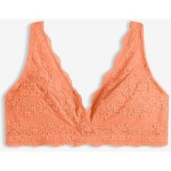 bonprix Komfortables Bralette mit weicher Bio-Baumwolle und Spitzeorange 100Damen