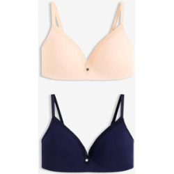 bonprix Schalen-BH ohne Bügel ?mit Bio-Baumwolle (2er Pack)rosa 75Damen