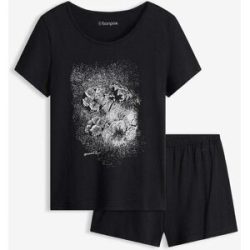 bonprix Shorty aus reiner Baumwolleschwarz 40Damen