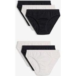 bonprix Slip mit weicher Baumwolle und Herzen-Druck (6er Pack)weiß 60Damen