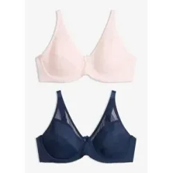bonprix Bügel-BH mit Mesh (2er Pack)rosa 95Damen