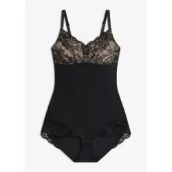 bonprix Light Shape Body mit Spitzeschwarz 46Damen