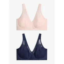bonprix Minimizer-BH mit gepolsterten Trägern (2er Pack)blau 85Damen