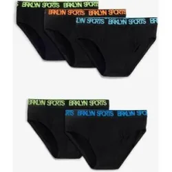 bonprix Slip mit weicher Bio-Baumwolle (5er Pack)schwarz 152Knaben