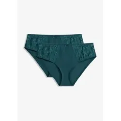 bonprix Maxislip mit zarter Spitze (2er Pack)petrol 40Damen