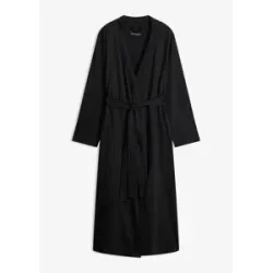 bonprix Bademantel aus Shirtqualitätschwarz 48Damen