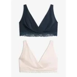 bonprix Still-BH ohne Bügel mit  Bio-Baumwolle (2er Pack)rosa 48Damen