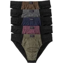 bonprix Slip aus weicher Baumwolle (5er Pack)blau 5Herren