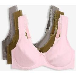 bonprix BH mit Bügel mit Bio-Baumwolle  (3er Pack)grau 100Damen