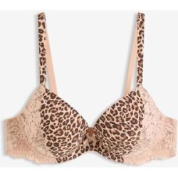 bonprix Schalen-BH mit Leopardenmusterbeige 80Damen