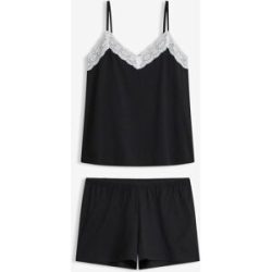 bonprix Shorty mit feiner Spitzeschwarz 40Damen