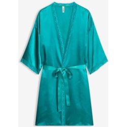 bonprix Satin Kimonogrün 40Damen