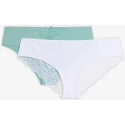 bonprix Hipster (2er Pack)weiß 40Damen