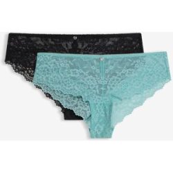bonprix Brazilslip aus zarter Spitze (2er Pack)grün 52Damen