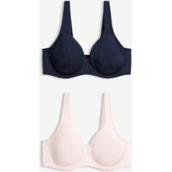 bonprix T-Shirt-BH mit Bügel und Glanzeffekt (2er Pack)blau 105Damen