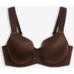 bonprix Schalen-BH mit geolsterten Tägern und Glanzeffektbraun 75Damen