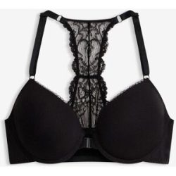 bonprix Vorderverschluss Schalen-BH mit soften Modalschwarz 80Damen