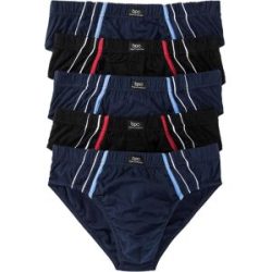 bonprix Maxislip mit Baumwolle (5er Pack)blau 10Herren
