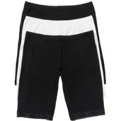 bonprix Lange Damen Boxer aus weichen Material im Vorteilspackschwarz 36Damen