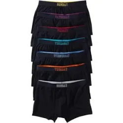 bonprix Boxershorts eng mit Baumwolle (7er Pack)schwarz 9Herren