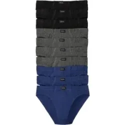bonprix Slip mit weicher Baumwolle (10er Pack)schwarz 7Herren