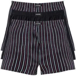 bonprix Lockere Jersey Boxershorts aus Baumwolle (3er Pack)schwarz 5Herren