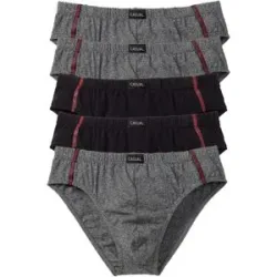 bonprix Maxislip mit Baumwolle (5er Pack)grau 7Herren