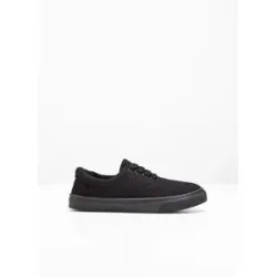 bonprix Sneaker aus Baumwoll-Canvasschwarz 42false