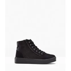 bonprix High-Top-Sneaker mit floralem Musterschwarz 38Damen