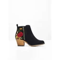 bonprix Cowboy-Boots mit Stickereischwarz 40Damen