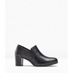 bonprix Hochfrontpumps aus Lederschwarz 36Damen