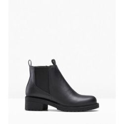 bonprix Chelsea-Boots mit Profilsohleschwarz 38Damen