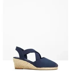 bonprix Keilsandaletten mit elastischen Riemenblau 38Damen