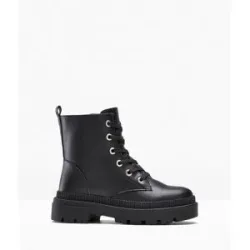 bonprix Schnürboots mit Profilsohleschwarz 40Damen