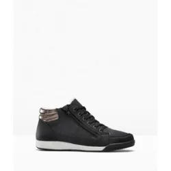 bonprix High-Top-Sneaker mit Reißverschlussschwarz 39Damen