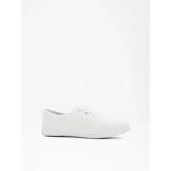 bonprix Sneaker aus Baumwoll-Canvasweiß 36Damen