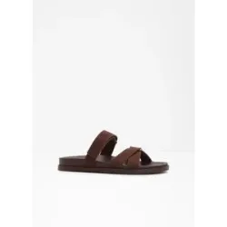bonprix Pantoletten mit verstellbarem Riemenbraun 39Damen