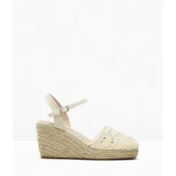 bonprix Keilpumps in Häkel-Optikbeige 40Damen