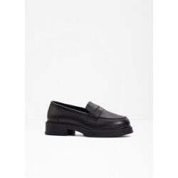 bonprix Loafer aus Lederschwarz 41Damen