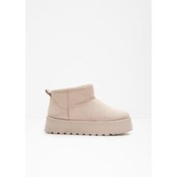 bonprix Gefütterte Plateau-Bootsbeige 39Damen