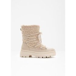 bonprix Gefütterte Schnürbootsbeige 42Damen