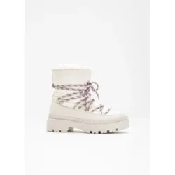bonprix Gefütterte Schnürbootsweiß 36Damen