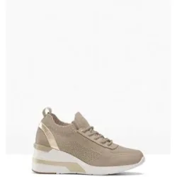 bonprix Mustang Sneaker mit Keilabsatzbeige 42Damen