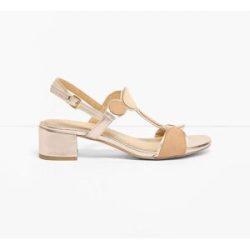 bonprix Marco Tozzi Sandaletten mit Blockabsatzbeige 39Damen